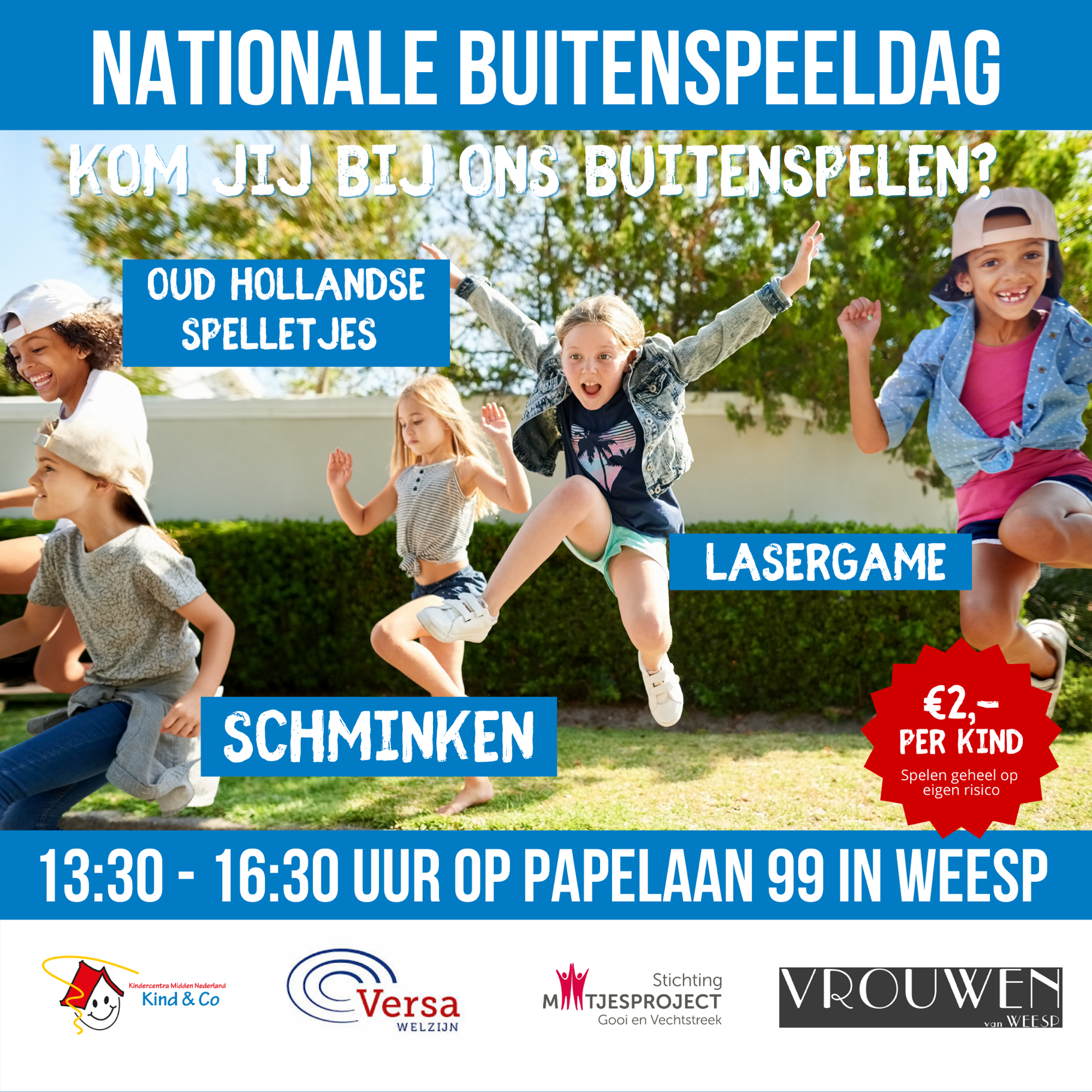 Flyer Buitenspeeldag Weesp
